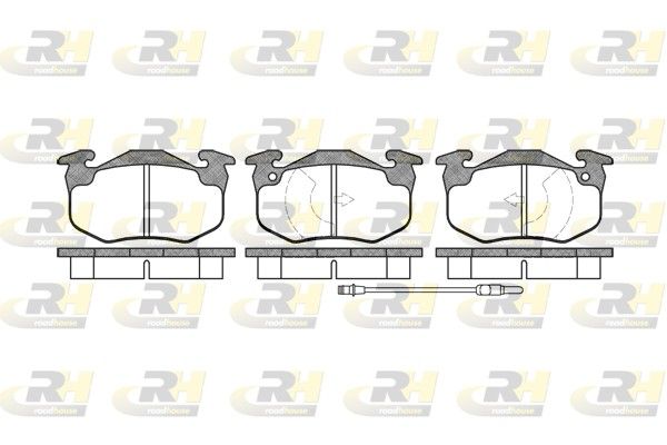 Комплект тормозных колодок, дисковый тормоз ROADHOUSE 214402