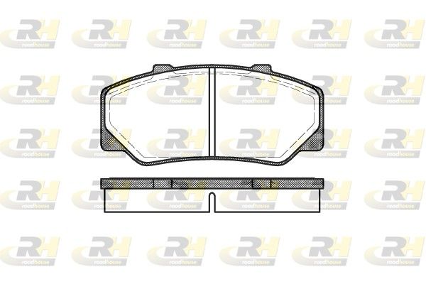 Комплект тормозных колодок, дисковый тормоз ROADHOUSE 217600