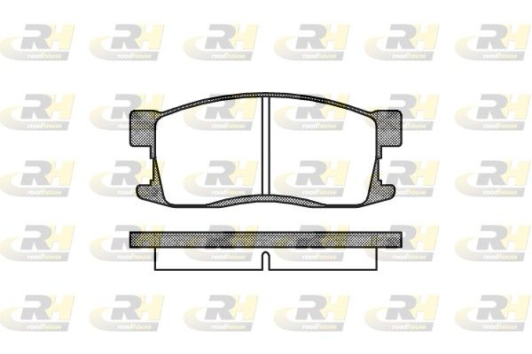 Комплект тормозных колодок, дисковый тормоз ROADHOUSE 225500