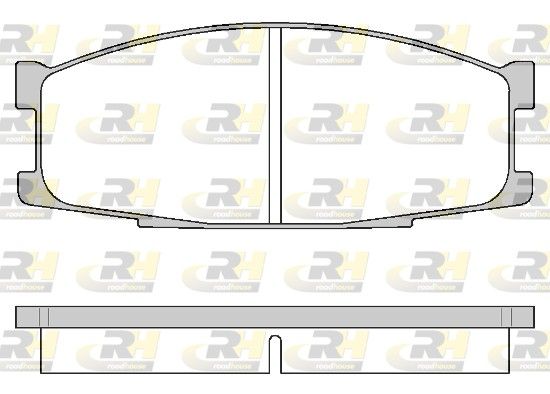 Комплект тормозных колодок, дисковый тормоз ROADHOUSE 228300