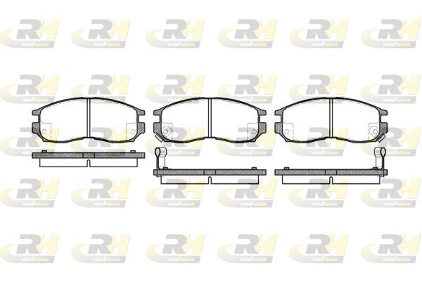 Комплект тормозных колодок, дисковый тормоз ROADHOUSE 246002