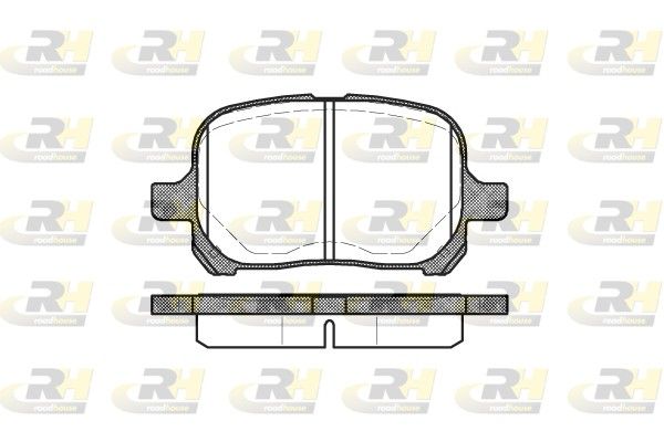 Комплект тормозных колодок, дисковый тормоз ROADHOUSE 262100