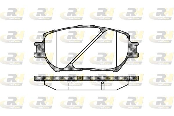 Комплект тормозных колодок, дисковый тормоз ROADHOUSE 288400
