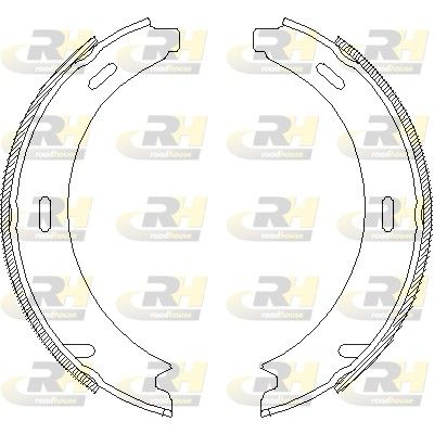 Барабанная тормозная колодка, стояночный тормоз ROADHOUSE 409300