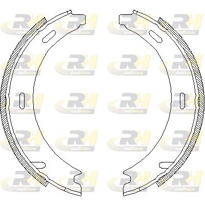 Барабанная тормозная колодка, стояночный тормоз ROADHOUSE 409400