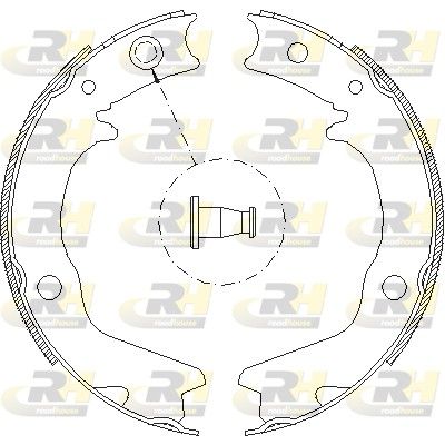 Барабанная тормозная колодка, стояночный тормоз ROADHOUSE 470200
