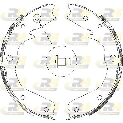 Барабанная тормозная колодка, стояночный тормоз ROADHOUSE 470900