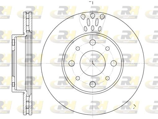 Тормозной диск ROADHOUSE 651710