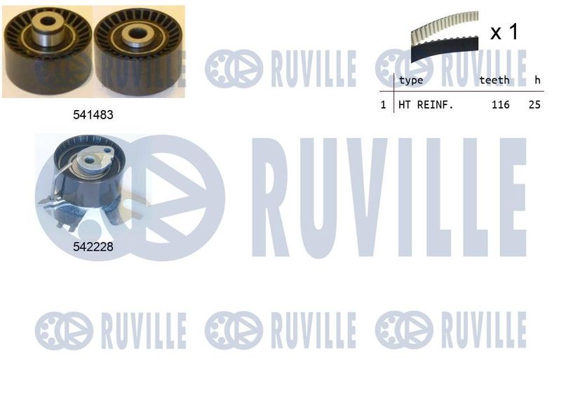 Комплект ремня ГРМ RUVILLE 550367