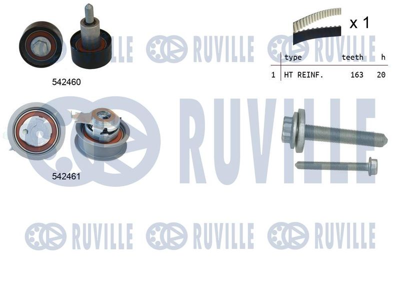 Комплект ремня ГРМ RUVILLE 550384