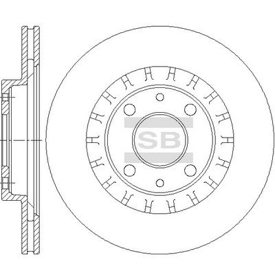 Тормозной диск SANGSIN SD5803