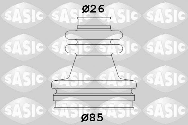 Комплект пыльника, приводной вал SASIC 2873723