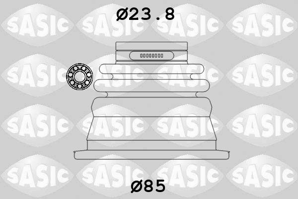 Комплект пыльника, приводной вал SASIC 4003419