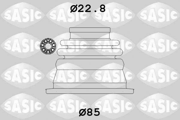 Комплект пыльника, приводной вал SASIC 4003427