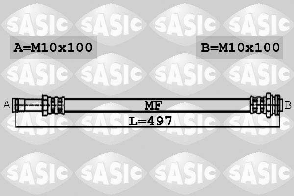 Тормозной шланг SASIC 6606014