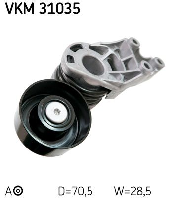 Натяжитель ремня, клиновой зубча SKF VKM31035