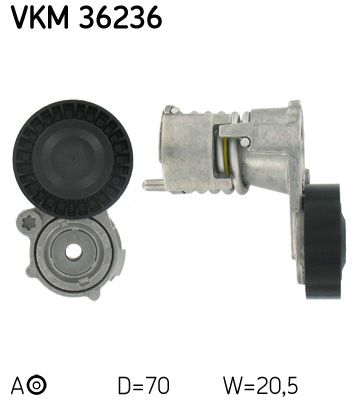 Натяжитель ремня, клиновой зубча SKF VKM36236