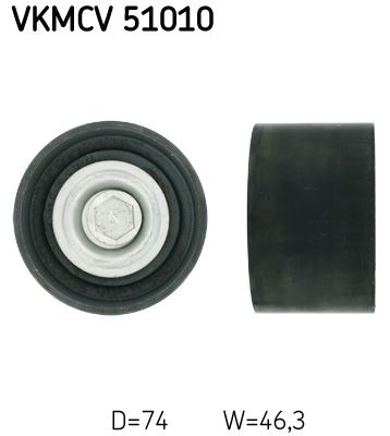 Паразитный / ведущий ролик, поликлиновой ремень SKF VKMCV51010