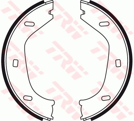 Комплект тормозных колодок, стояночная тормозная система TRW GS8219