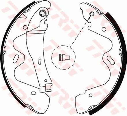 Комплект тормозных колодок TRW GS8483