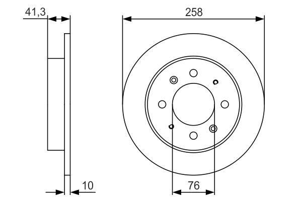 Тормозной диск BOSCH 0986479S57