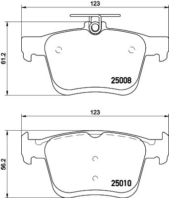 Комплект тормозных колодок, дисковый тормоз PAGID 8DB355020271