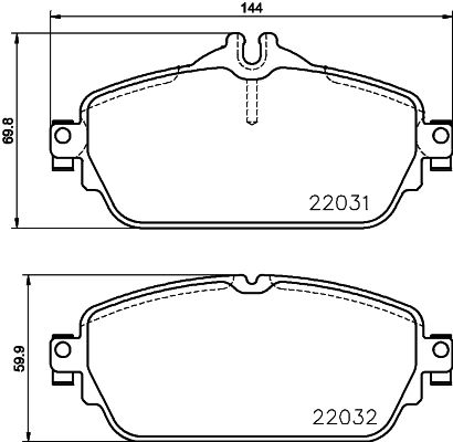 Комплект тормозных колодок, дисковый тормоз PAGID 8DB355021551
