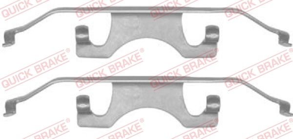 Комплектующие, колодки дискового тормоза QUICK BRAKE 1091241