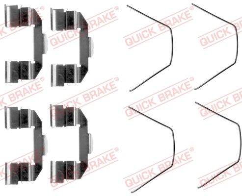 Комплектующие, колодки дискового тормоза QUICK BRAKE 1091607