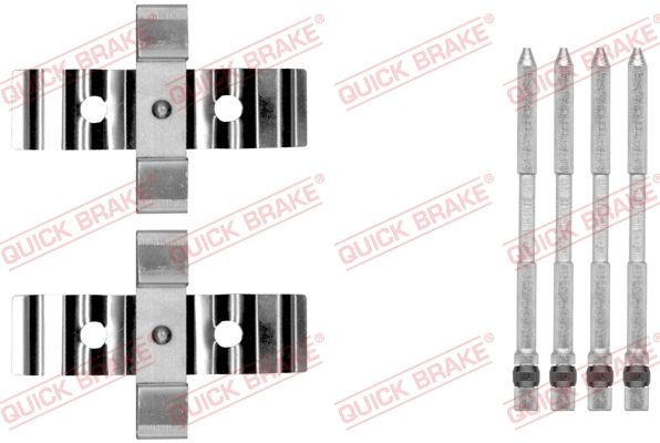 Комплектующие, колодки дискового тормоза QUICK BRAKE 1091848