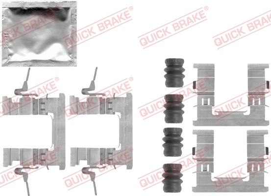 Комплектующие, колодки дискового тормоза QUICK BRAKE 1091853
