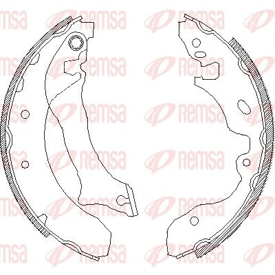 Тормозные колодки REMSA 404200