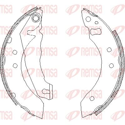 Тормозные колодки REMSA 405100