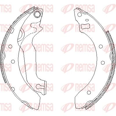 Тормозные колодки REMSA 405700