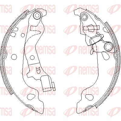 Тормозные колодки REMSA 409900