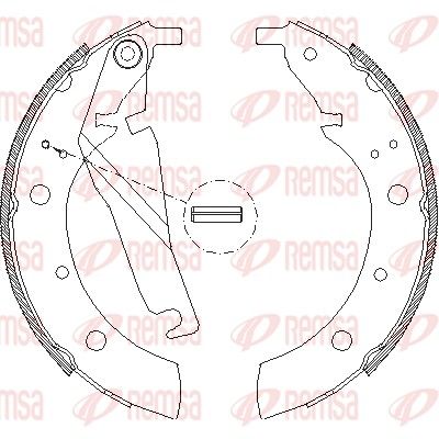 Тормозные колодки REMSA 417300