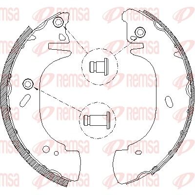 Тормозные колодки REMSA 430601