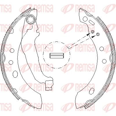 Тормозные колодки REMSA 439400