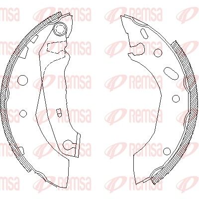 Тормозные колодки REMSA 450701