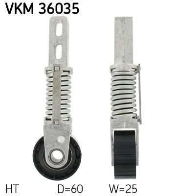 Натяжитель ремня, клиновой зубча SKF VKM36035