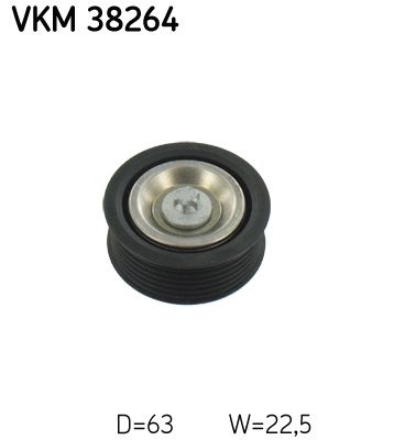 Паразитный / ведущий ролик, поликлиновой ремень SKF VKM38264