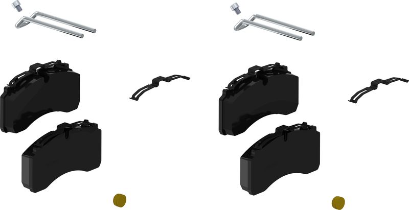 Комплект тормозных колодок, дисковый тормоз WABCO 6402229232