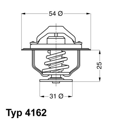 Термостат, охлаждающая жидкость BorgWarner 416279D