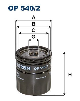 Масляный фильтр FILTRON OP5402