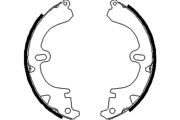 Комплект тормозных колодок KAVO PARTS BS9904