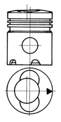 Поршень KOLBENSCHMIDT 93535600