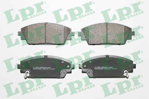 Комплект тормозных колодок, дисковый тормоз LPR 05P1917