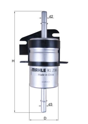 Топливный фильтр MAHLE KL238