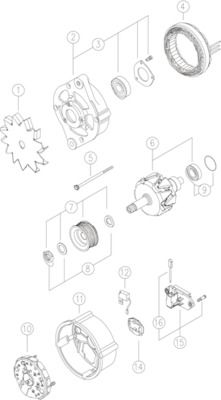 Генератор MAHLE MG597