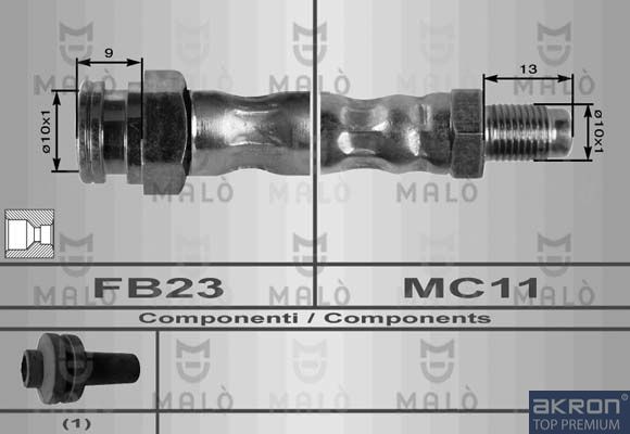 Тормозной шланг MALO 8401